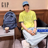 Мужская и женская футболка Gap весна 2025, новая хлопковая футболка с логотипом и короткими рукавами, свободный американский топ 725617