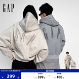 [Одобрение Cheng Yi] Осень 2026 года для мужчин и женщин от Gap, новый флисовый кардиган с капюшоном и логотипом, свитер 1SS623707