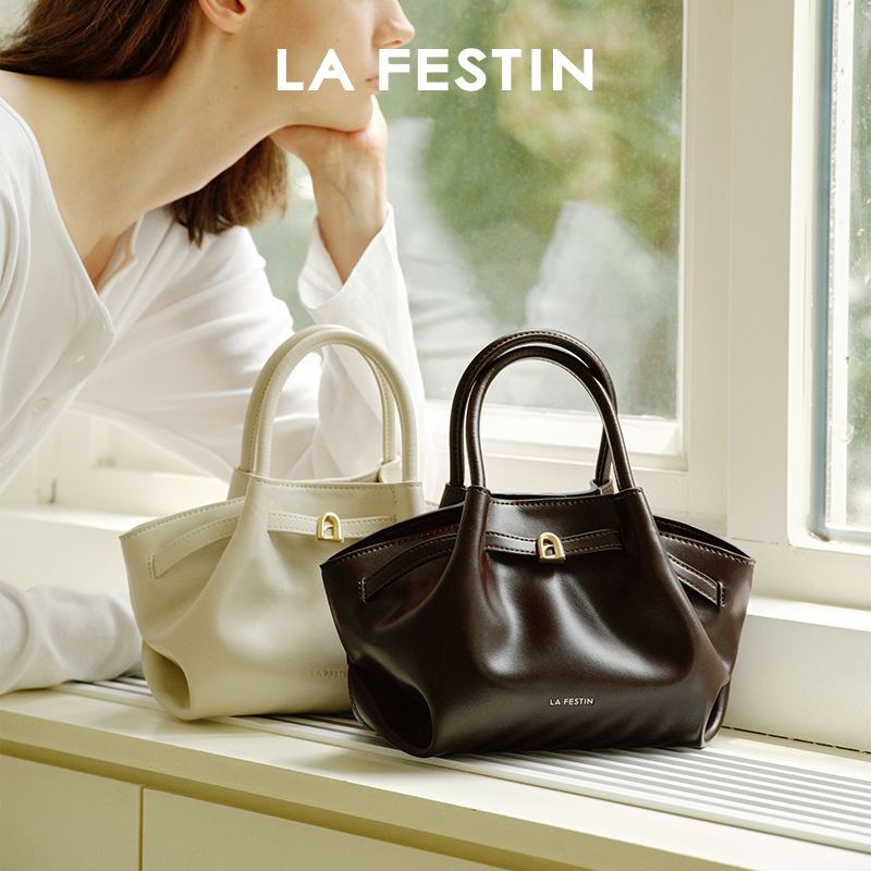 Замшевая сумка Lafestine lazy bag 2025, новая сумка, летняя кожаная сумка-мессенджер для поездок на работу, женская сумка-клецка, сумочка