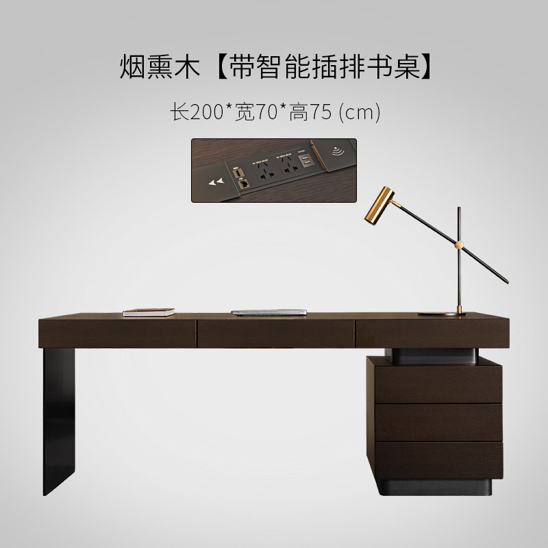 Минималистичный итальянский легкий роскошный рабочий стол design sense, компьютерный стол, письменный стол, домашний современный офисный стол высокого класса