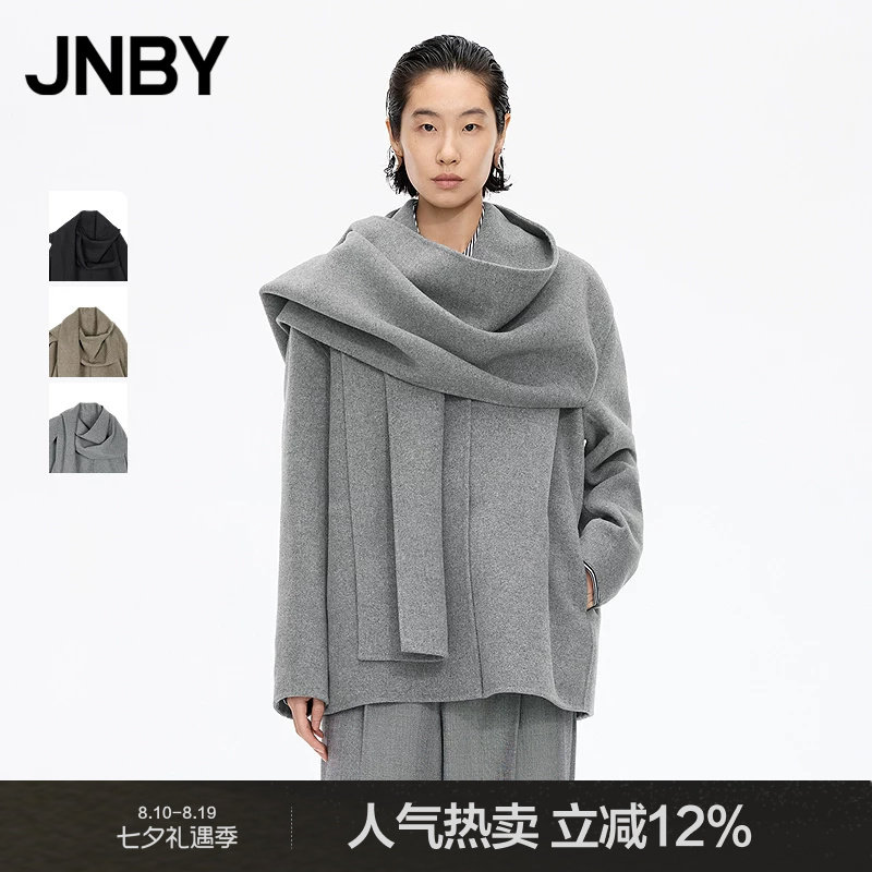 [Тот же абзац в торговом центре] JNBY/Jiangnan Commoner 25 зимнее новое шерстяное пальто, женский плащ, шаль 5