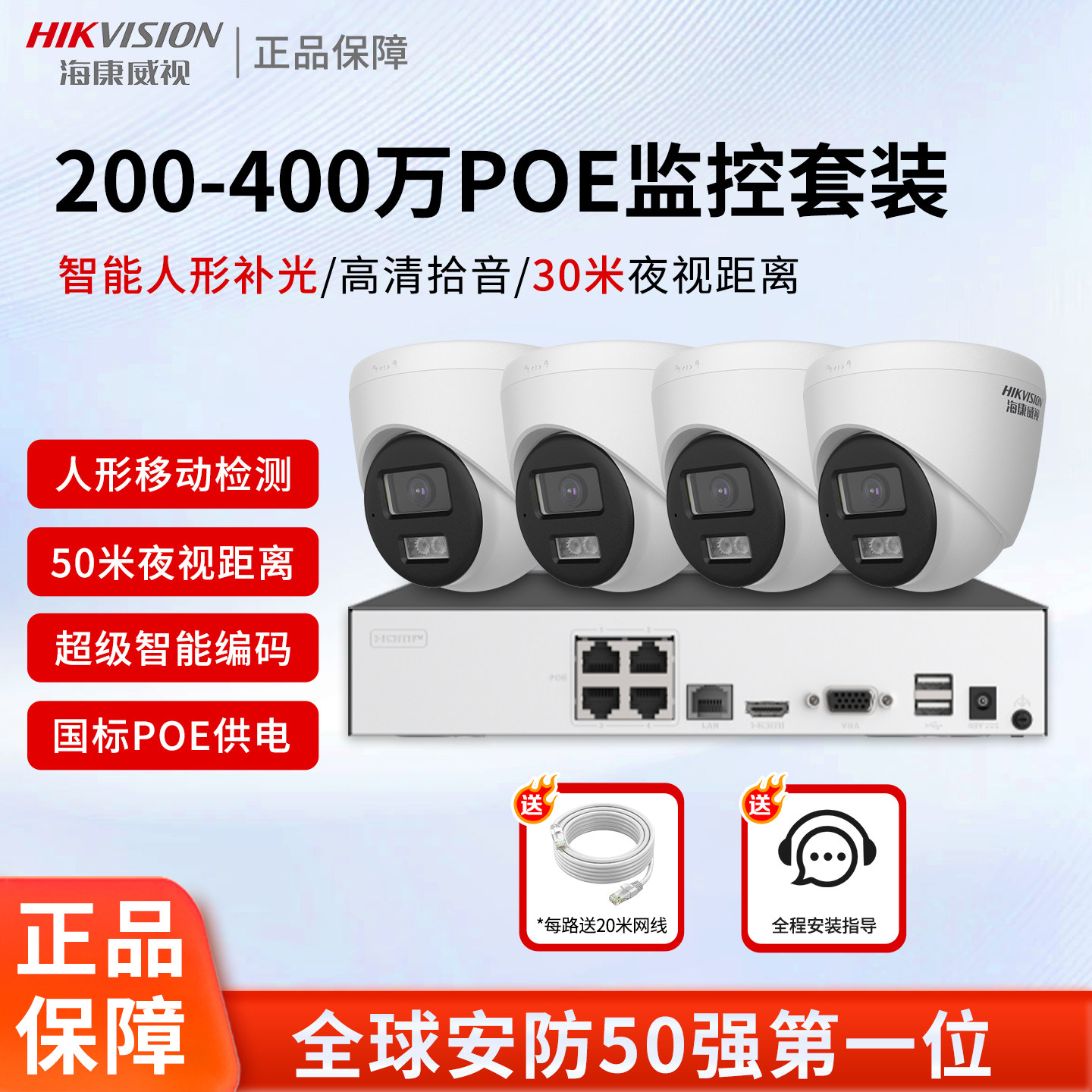 Набор для мониторинга Hikvision составил 200/300/400 миллионов...