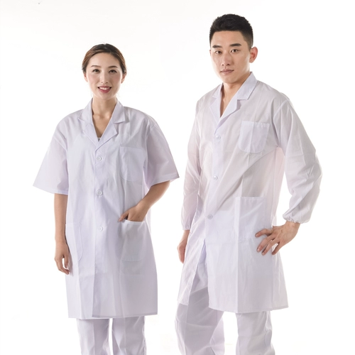 Тонкий летний белый халат, химическая униформа медсестры для школьников, униформа врача для работы, короткий рукав