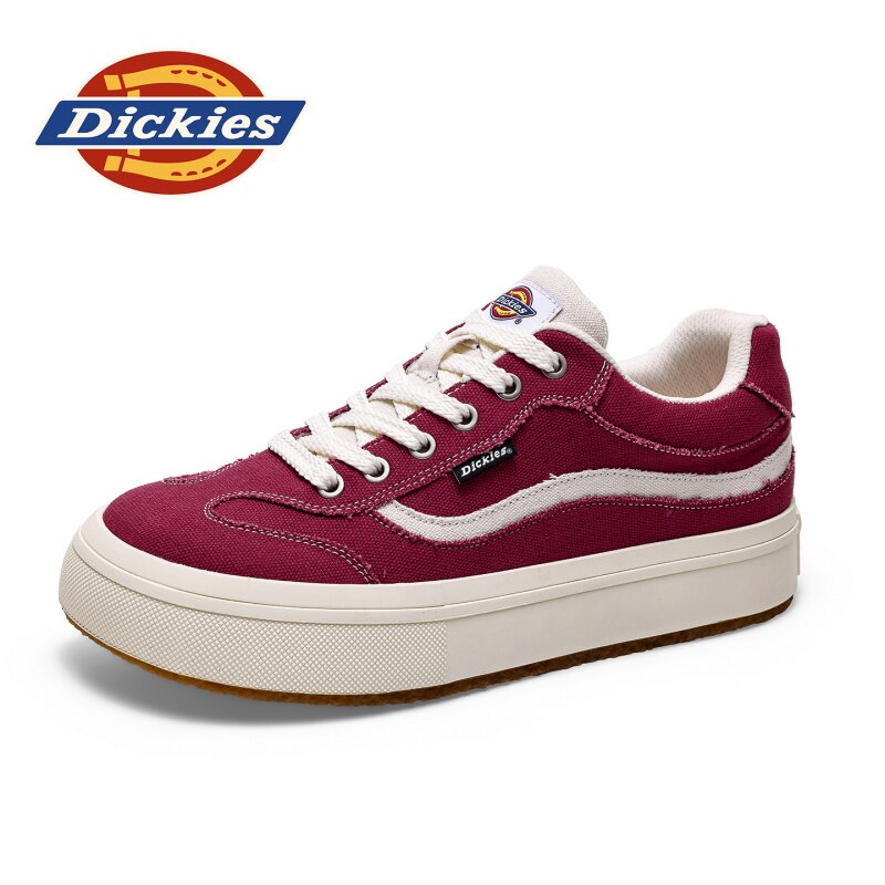 Парусиновая обувь Dickies; мужская осенняя новинка 2026 года; дышащая универсальная повседневная обувь на толстой подошве; простая нескользящая мужская обувь