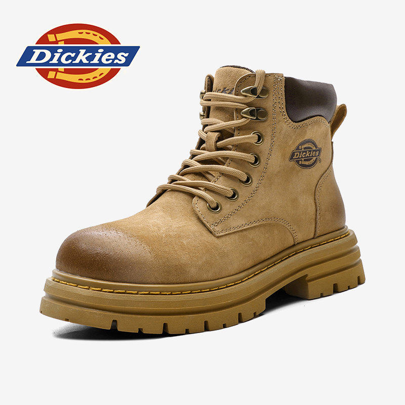 Мужские ботинки Dickies Martin, новинка 2026 года, мужская обувь, осенняя бархатная хлопковая обувь, мужские ботинки с высоким берцем