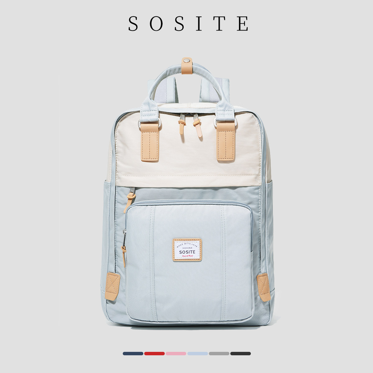 Рюкзак SOSITE, женская высококачественная студенческая школьная сумка, легкая компьютерная сумка большой емкости, простой рюкзак для отдыха и путешествий
