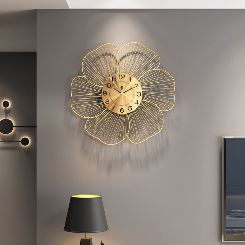 Часы креативная гостиная настенные часы clock light роскошный настенный светильник новое высококлассное украшение ресторанного искусства современная атмосфера дома