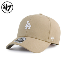 47Brand Hat Hardtop Small Label NY Baseball Hat Star LA Duck Tongue Hat Men's and Women's Face Display Small Curved Eaves Sun Visor Hat