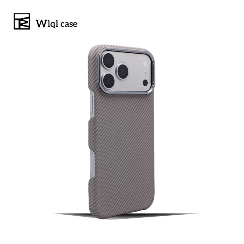 [Restores the feel of bare skin] Semi-enclosed magnetic Kevlar textured Apple 17 Pro Max phone case