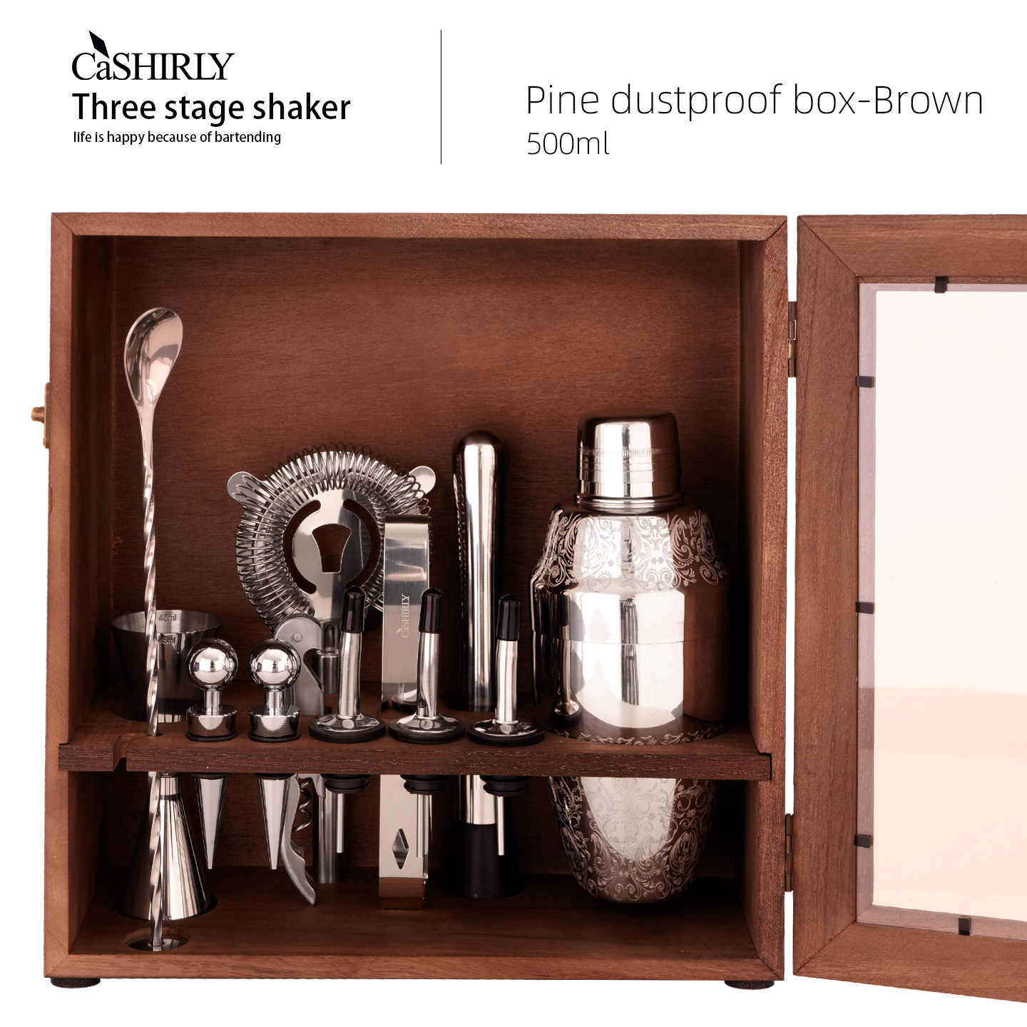 Профессиональный шейкер из нержавеющей стали C-S German shaker set 304...