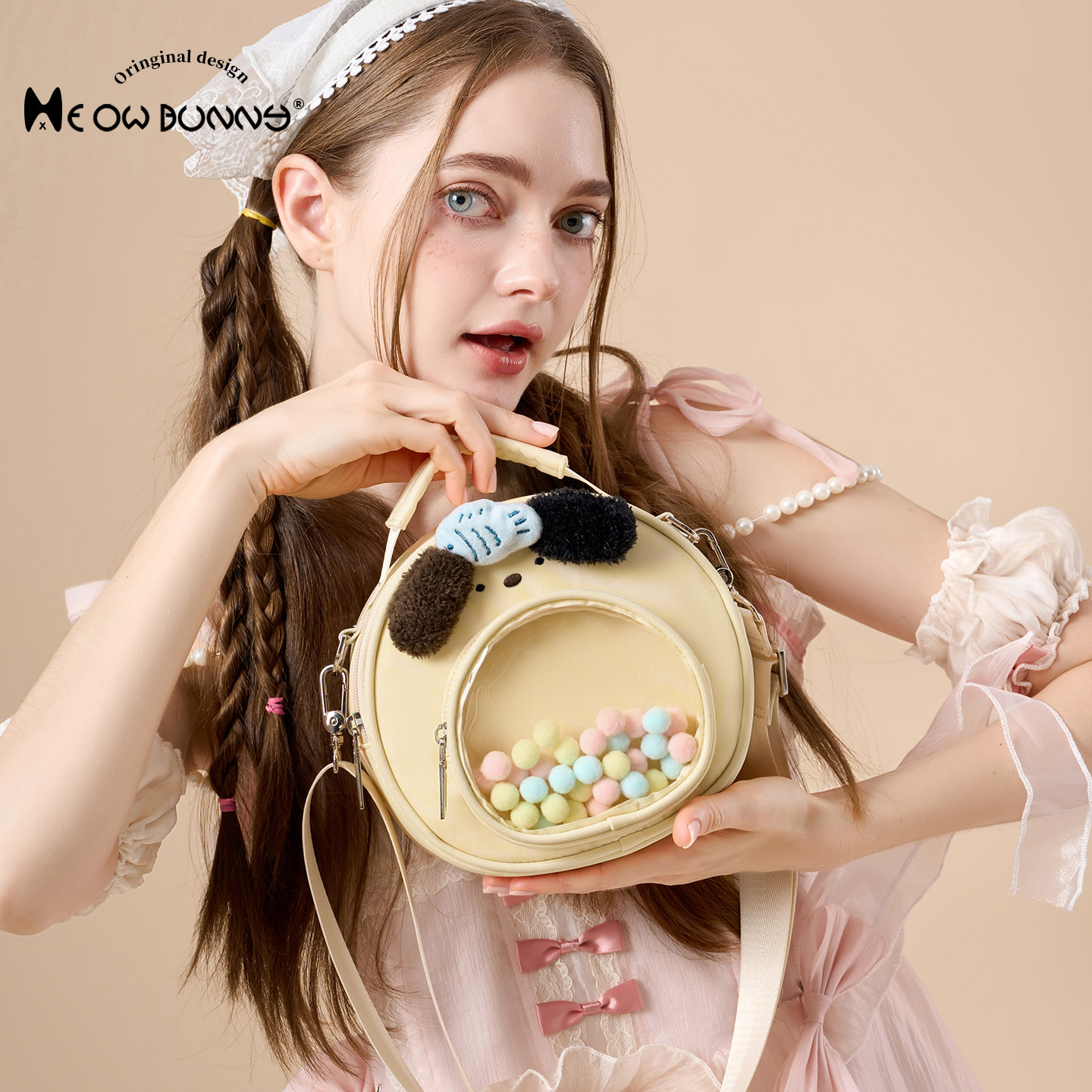 meowbunny repair dog pain snack food pain bag сумка-мессенджер через плечо женская сумка для ежедневного отдыха мини-милая маленькая сумка через плечо