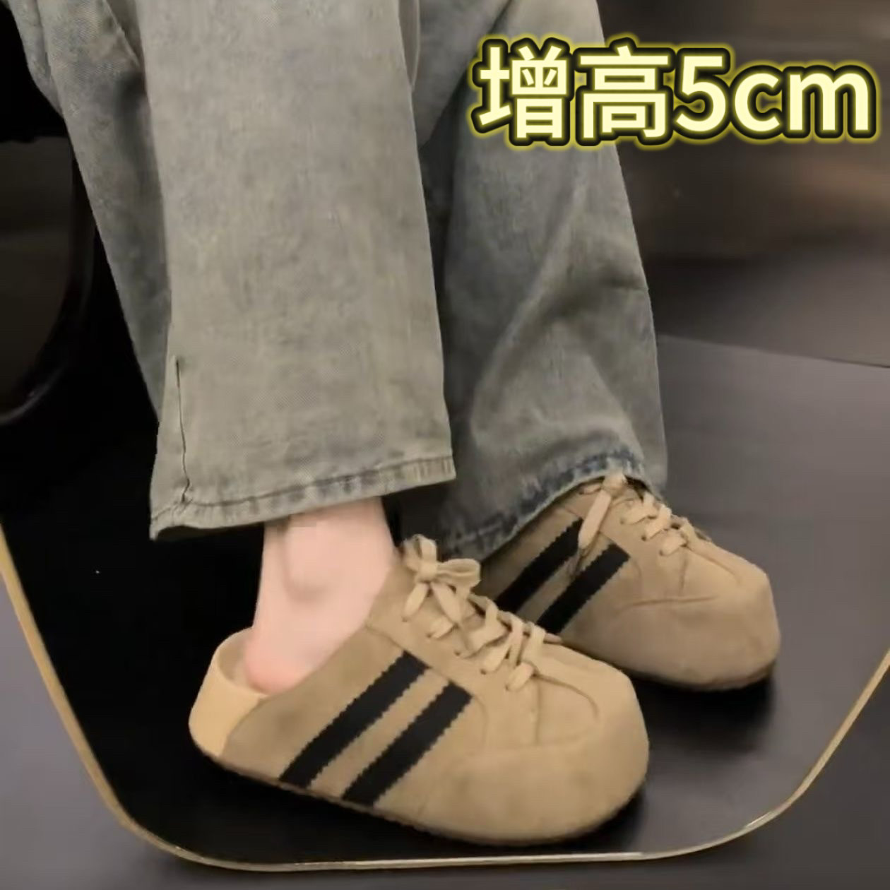 Ультралегкая женская верхняя одежда birkenstock на толстой подошве, новинка 2026 года, дышащие немецкие тапочки для тренировок Baotou small one-step