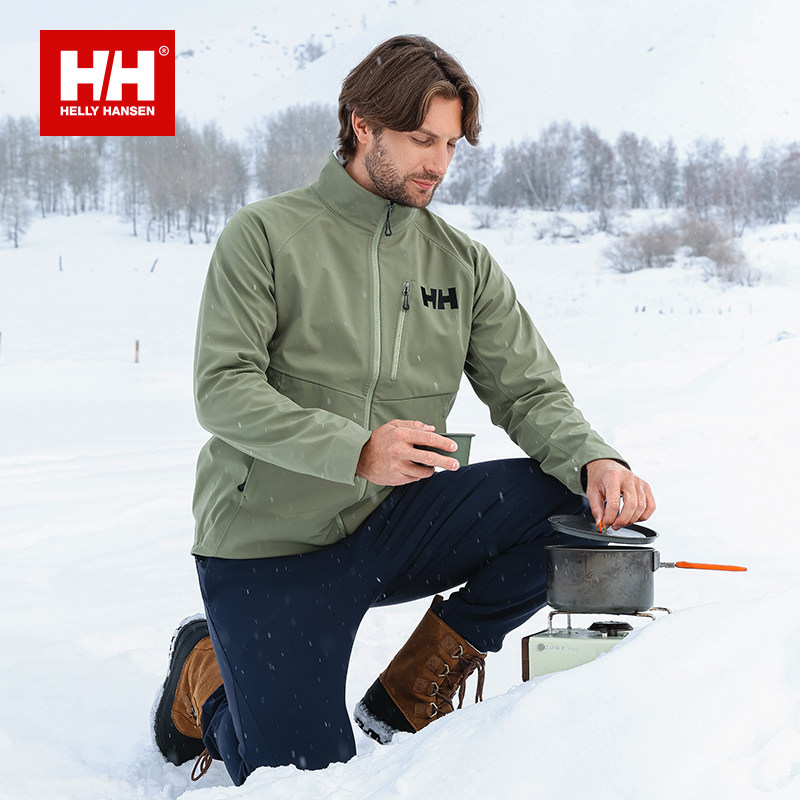 [Стиль Wang Yibo same] Куртка HELLY HANSEN/HH 25 из водонепроницаемого, влагопроницаемого и теплого флиса с воротником-стойкой soft shell.