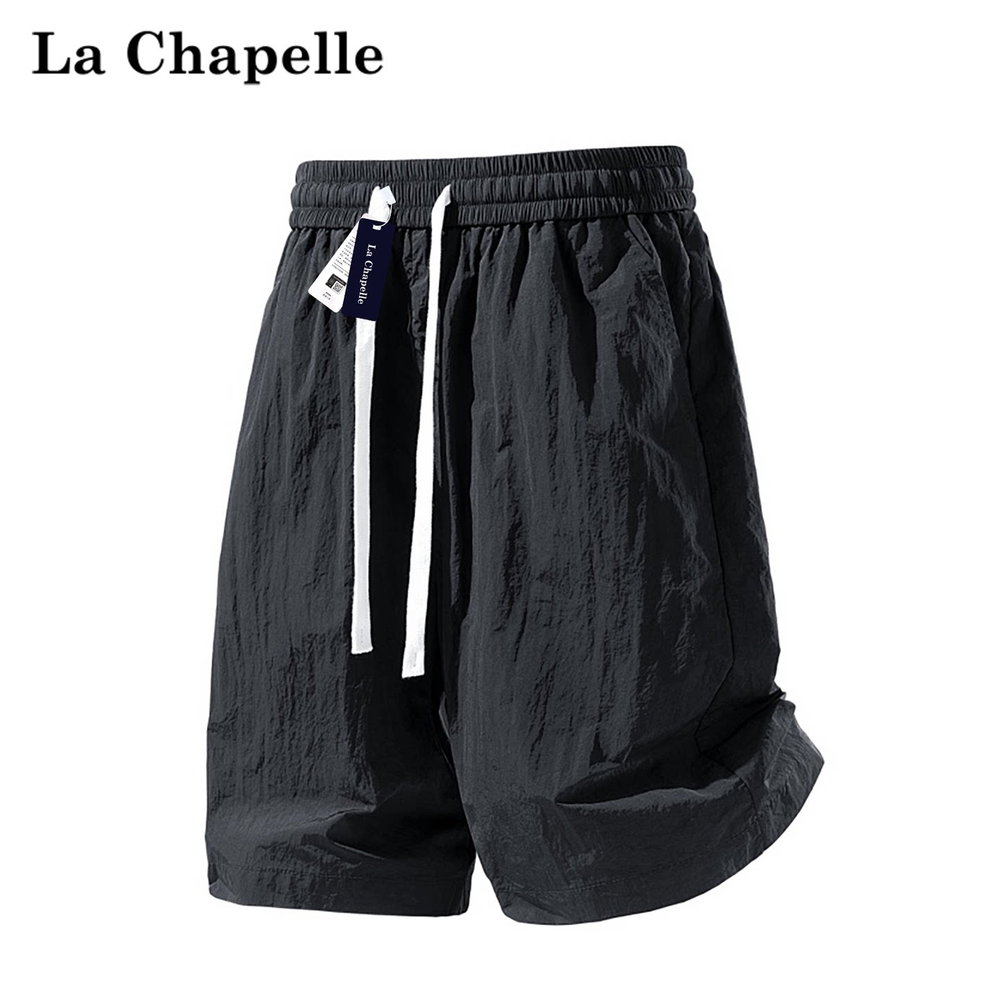 La Chapelle ice silk, быстросохнущие брюки с пятью точками, мужские летние новые модные брендовые свободные тонкие универсальные дышащие спортивные шорты