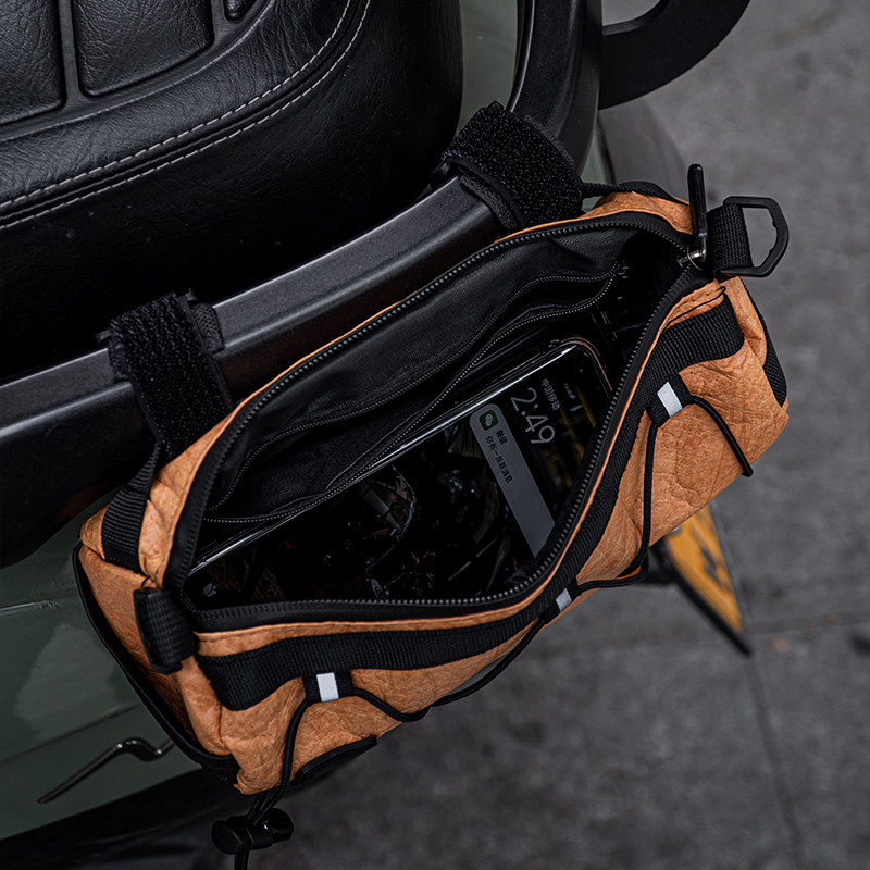 Retro motorcycle front bag electric vehicle rear seat bag front bag tail bag head bag head tail tool bag side bag hanging bag