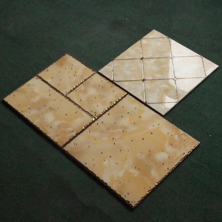 Полированный хрустальный кирпич позолоченный кирпич 300X300 кухня ванная комната напольная плитка настенная плитка гостиная ТВ фоновая настенная плитка