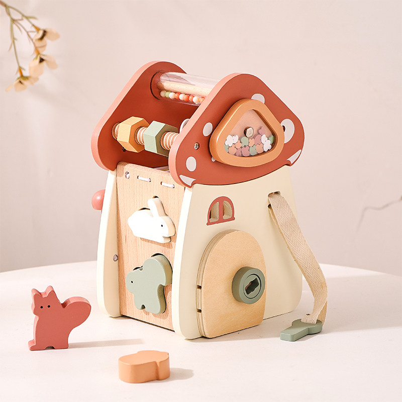 mamimamihome baby Монтессори игрушка для раннего образования геометрической формы, головоломка из бисера, детская многофункциональная игрушка из бисера