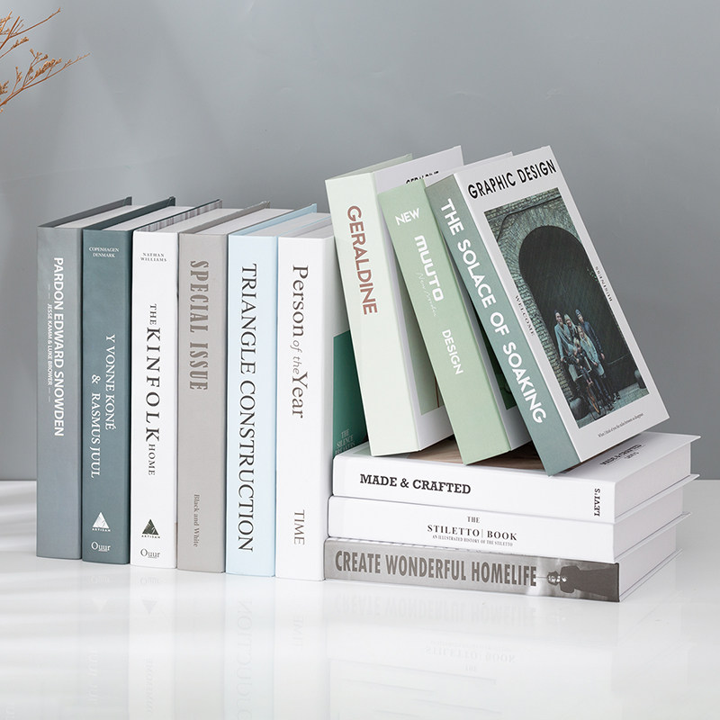 Имитация поддельной книги украшение книги современный минималистский скандинавский реквизит книжный шкаф