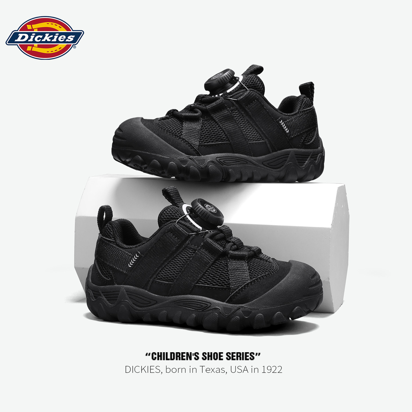 Детская спортивная обувь Dickies, черная обувь для мальчиков, новая осенняя походная обувь 2026 года, обувь для папы больших детей