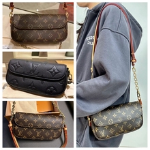 Женская сумка LV Louis Vuitton IVY Majong WOC Цепная сумка Старый цветок Подмышка Пакет M81911