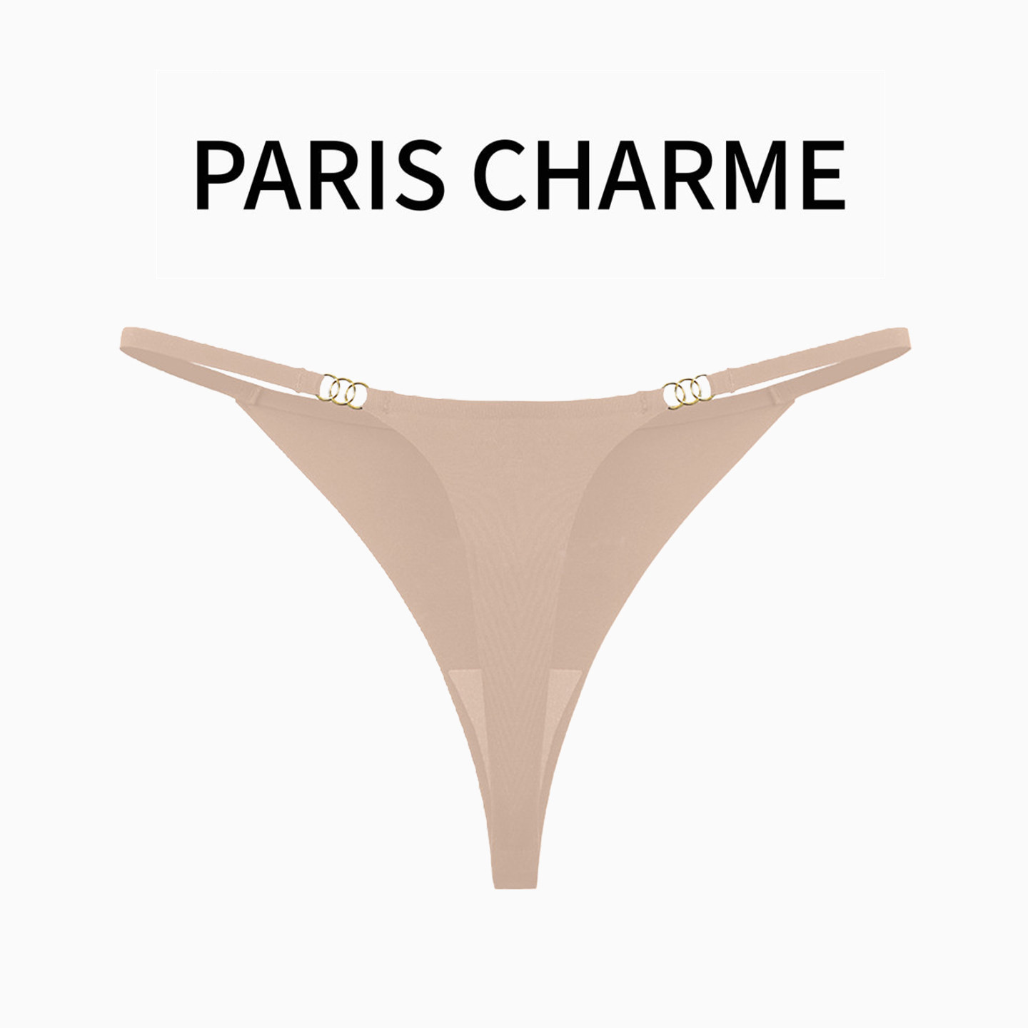 PARIS CHARME, сексуальный тонкий пояс-стринги, женское бесшовное черное металлическое кольцо с пряжкой большого размера, спортивное нижнее белье с низкой талией