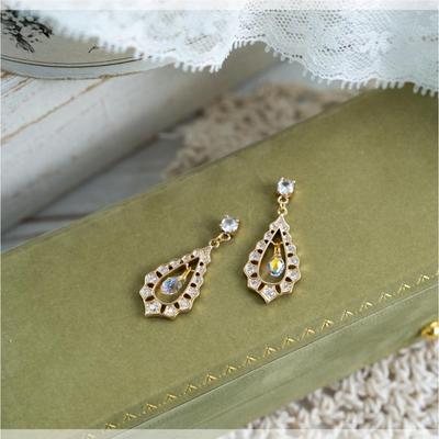 taobao agent R.I.A原创『偌光』欧风施华洛水晶锆石1/3 bjd sd dd娃用耳坠X078