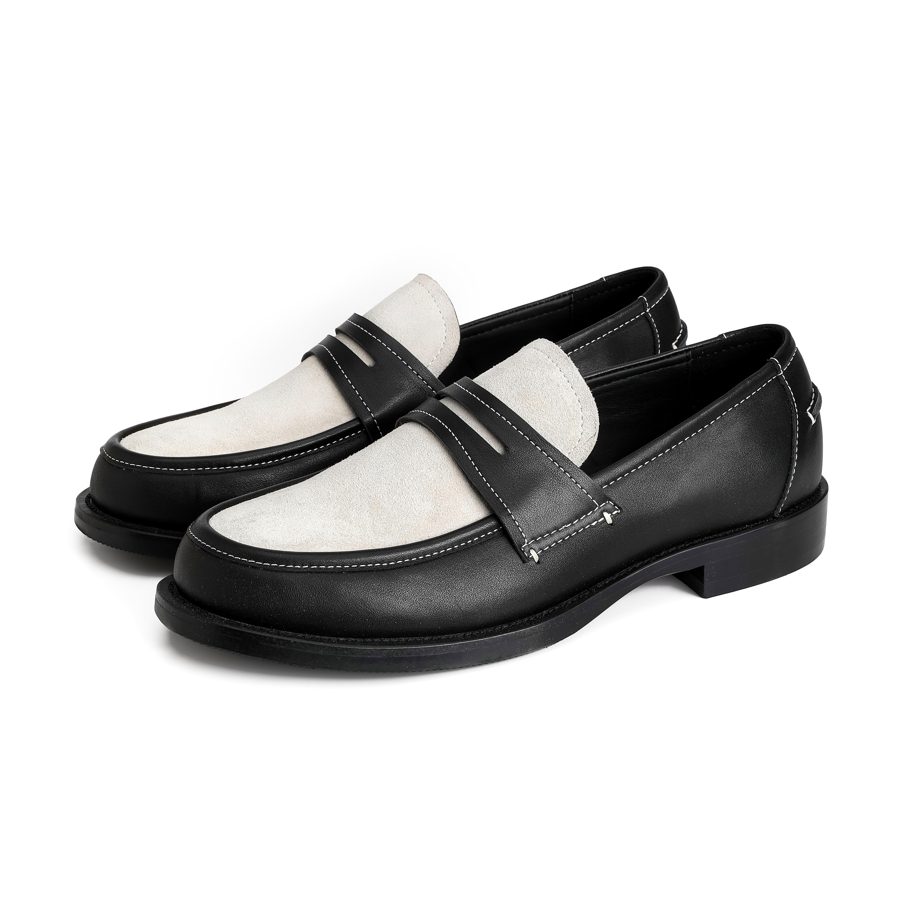Мокасины Erole 25ss из итальянской воловьей кожи с первым слоем, яркая линия, контрастный цвет, лоферы Shuangpin, кожаная обувь на педалях