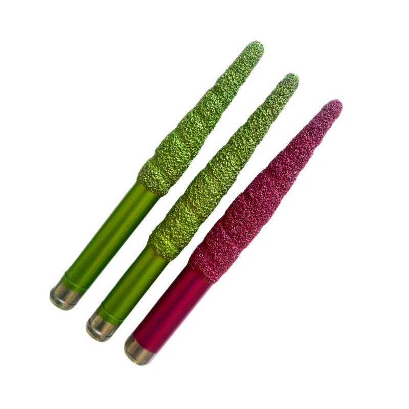 Нож для резьбы по камню, сверхтвердый гранитный рельефный облицовочный нож, утолщенный крупнозернистый песок, износостойкий конусообразный инструмент для гравировального станка с ЧПУ