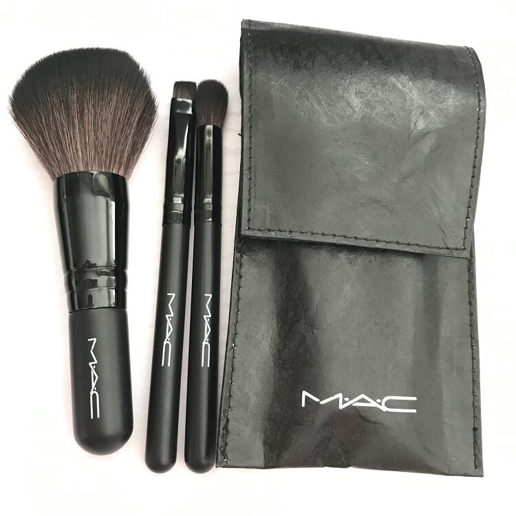 MAC Charm Foundation Brush Кисть для губ Кисть для теней для век Beauty Egg Косметичка Щетка для прилавка Подарочная сумка mac