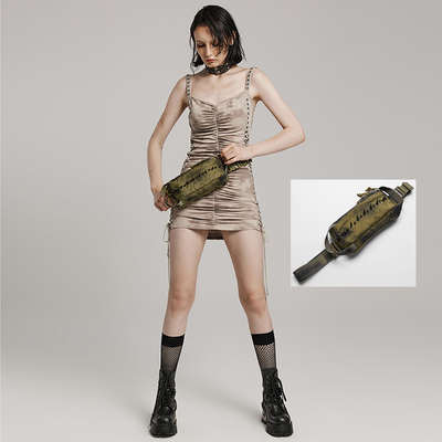 taobao agent ╋魔叹╋PUNKRAVE赛博蒸汽朋克哥特GOTHIC摇滚铆钉机车腰包 WS627