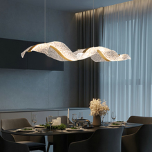 Art wave ribbon restaurant chandelier modern and minimalist
