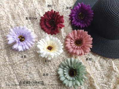 taobao agent 欧式菊花复古油画风10cm仿真花lolitaDIY仿真花满包邮