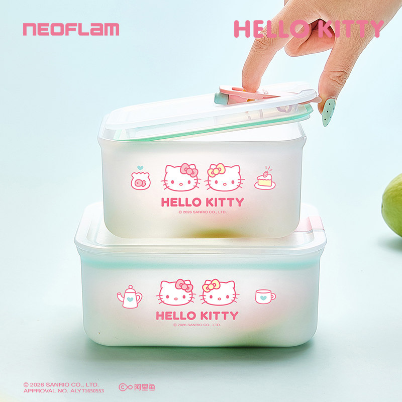 Коробка для хранения свежих продуктов Neoflam Jelly серии Hello Kitty, ланч-бокс для микроволновой печи, герметичный ланч-бокс для фруктов