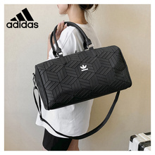 Adidas men's and women's outdoor high-capacity travel crossbody bag, fashionable diamond grid sports and fitness training bag