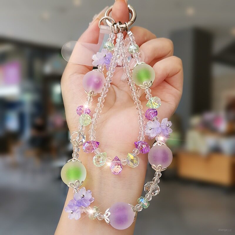 Super fairy-like dopamine-enhancing beaded phone charm, Instagram-worthy, high-end, niche, exquisite beaded jewelry for bags.