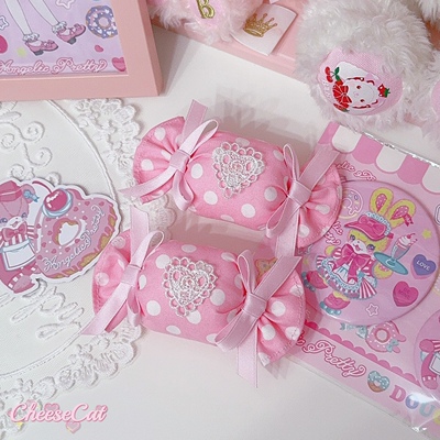 taobao agent 【芝士猫手作】波点糖果塔莉虎斑猫美乐蒂百搭lolita头饰胸针发夹