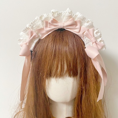 taobao agent 多色蝴蝶结女仆发箍蕾丝头饰少女拍照Lolita小物可爱日系新款度假