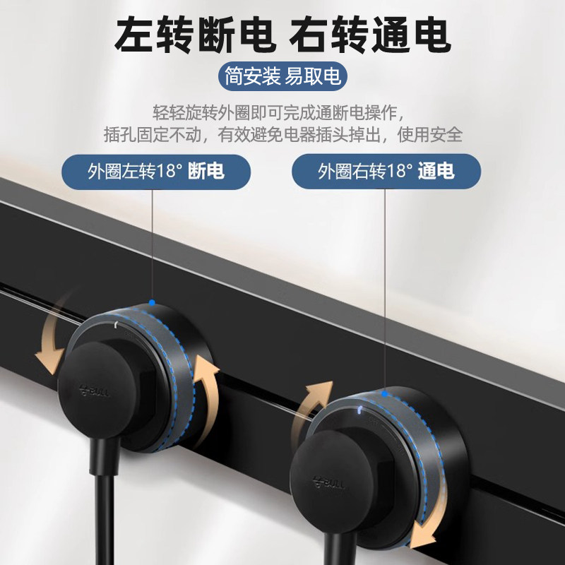 Розетка Bull track socket официальный сайт флагманского аутентичного многофункционального встраиваемого ряда gb3 slide rail мобильный кухонный обеденный стол боковой шкаф