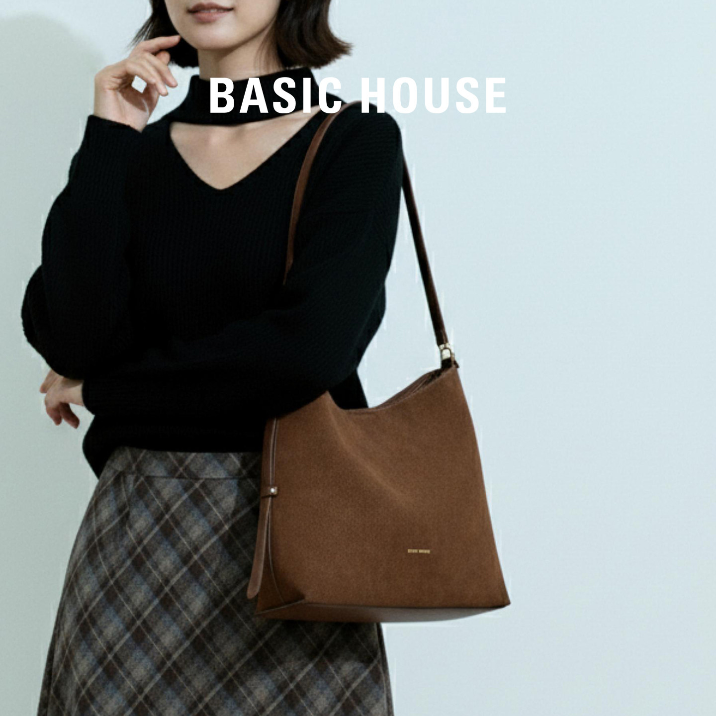 Basic House/Baijia Good 2025 новая женская сумка-тоут большой емкости для поездок на работу, сумка-хобо для подмышек