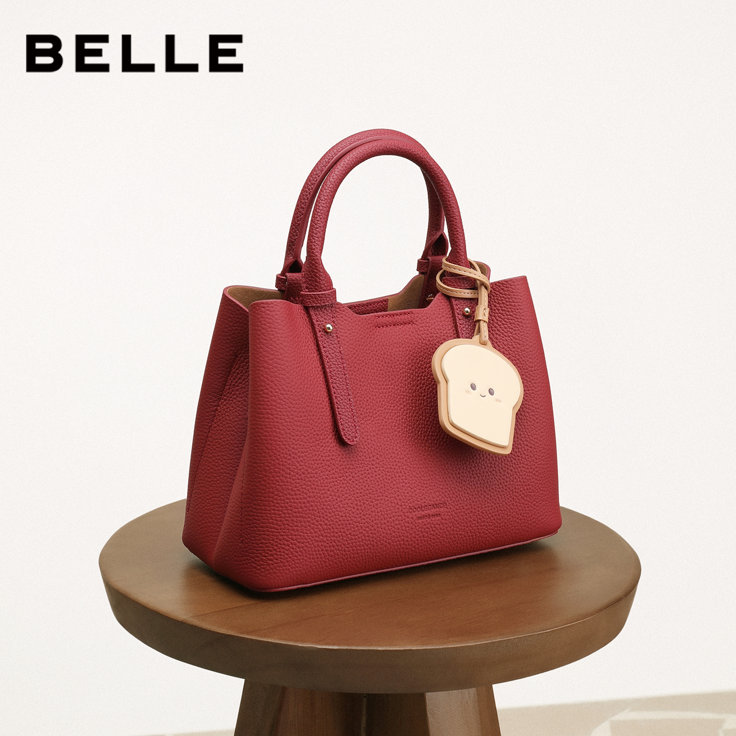 Сумка Belle, новая женская сумка для тостов, кожаная сумка большой емкости для поездок на работу, красная свадебная сумка X7162CX4