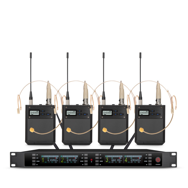 Один на двоих / 48 профессиональный U-сегментный беспроводной микрофон, петличная гарнитура, гарнитура для сценических выступлений, микрофон с защитой от воя