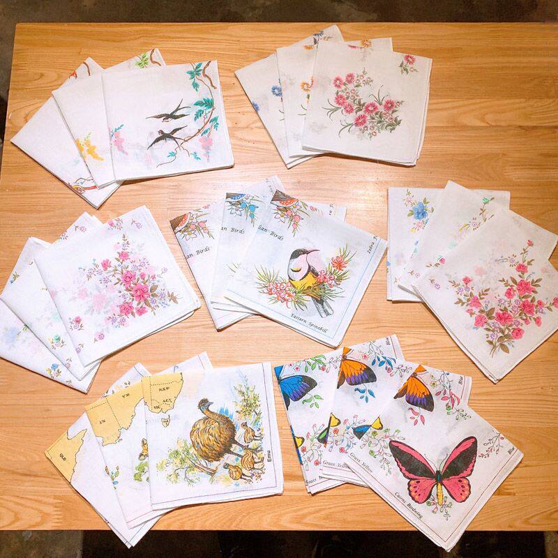 Classic style women's summer handkerchiefs, old-fashioned and portable, perfect for wiping away sweat...