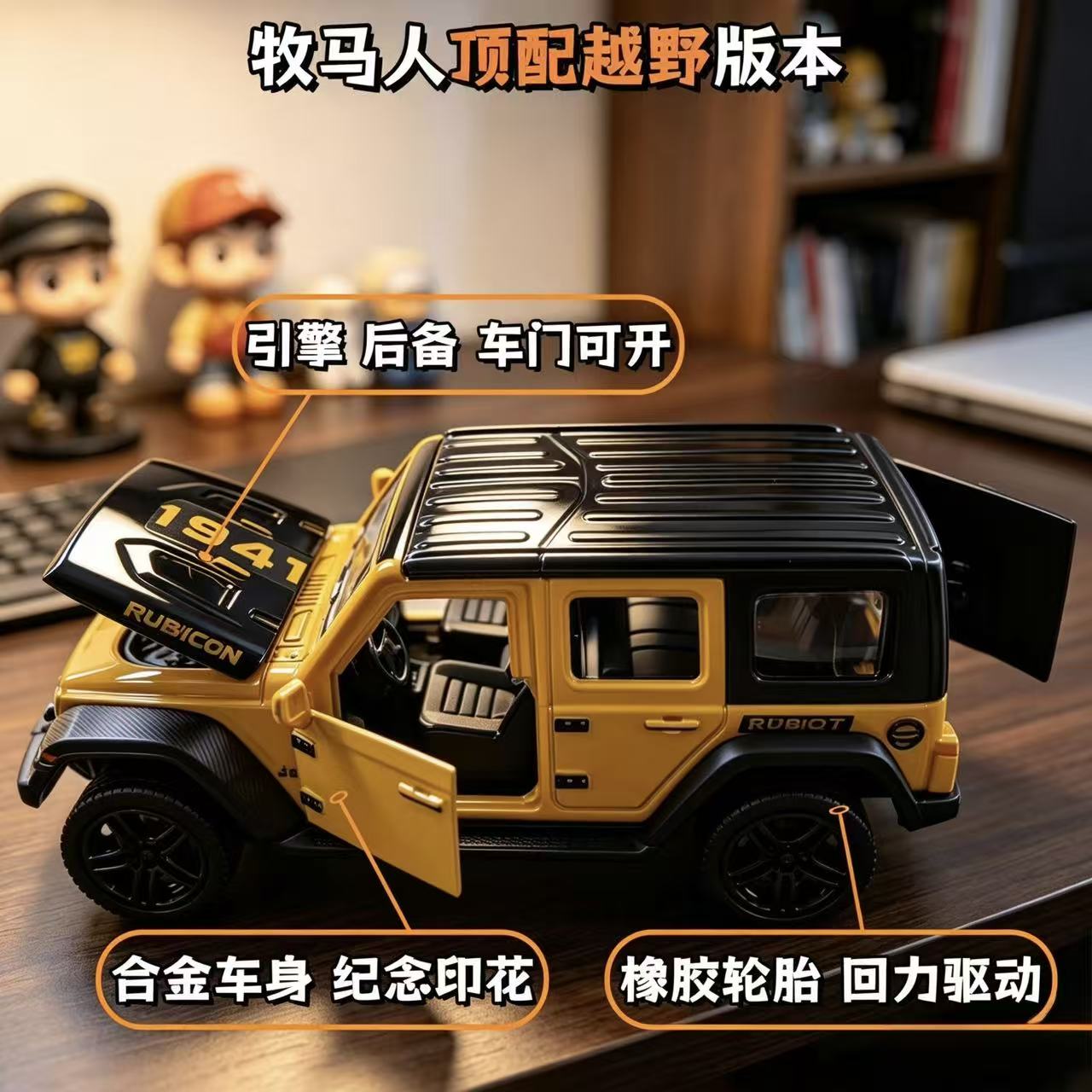 Discounted processing of a batch of export orders to Italy with a 1:36 Jeep Wrangler off-road vehicle alloy model