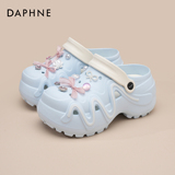 Обувь Daphne hole; женские тапочки на толстой подошве; новинка лета; женская обувь; верхняя одежда; пляжная обувь на увеличенном размере; нескользящие сандалии и тапочки