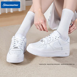 Nike Nike официальные аутентичные белые туфли Air Force One; женская обувь; большие детские спортивные кроссовки; повседневная обувь на толстой подошве со шнуровкой