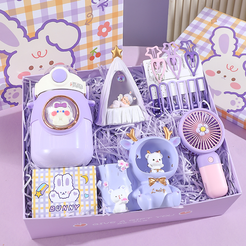 Детские подарки Xingdailu на день рождения для девочек, учениц начальной школы, практичные игрушки, канцелярские принадлежности, набор подарочных коробок