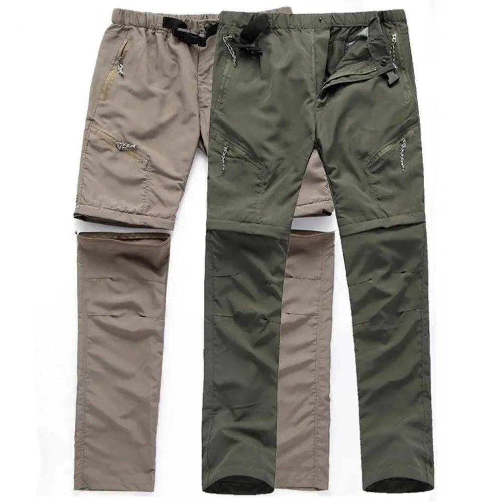 Outdoor sports detachable quick drying pants