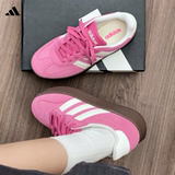 Adidas BARREDA/ женские кроссовки Adidas с Т-образным носком; розовые и белые немецкие кроссовки для тренировок; повседневные кроссовки с низким берцем; JQ4237