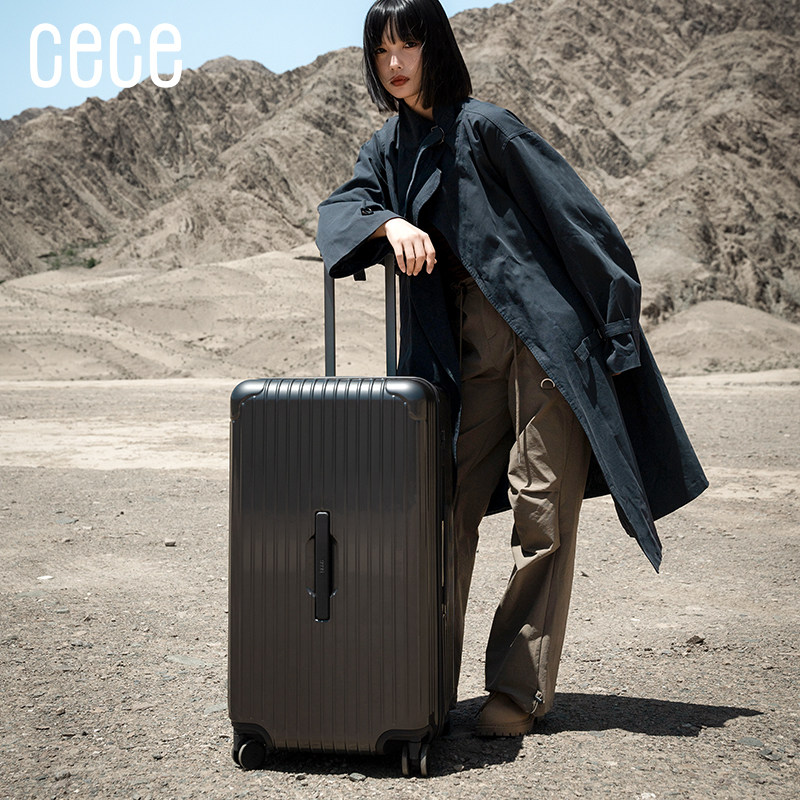 【Новый продукт】 Чемодан на молнии CECE большой емкости с глубоким хранением, утолщенный, прочный и долговечный студенческий чемодан на колесиках для путешествий