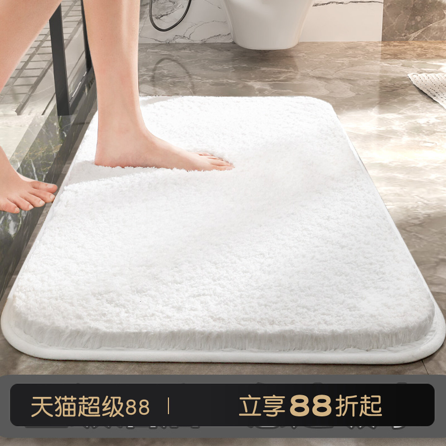 Коврики для туалета, полотенца для пола в пятизвездочных отелях, коврики для туалета, утолщенные дверные коврики, нескользящие впитывающие коврики для дверей ванной комнаты